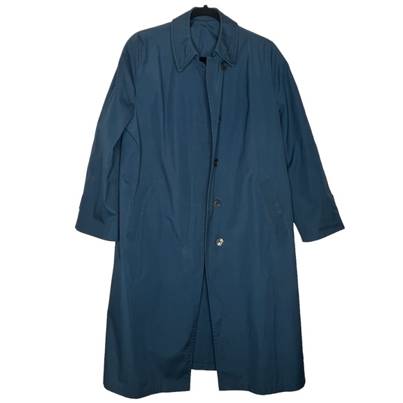 Vintage London Fog Trench Coat Teal Size Large/14R